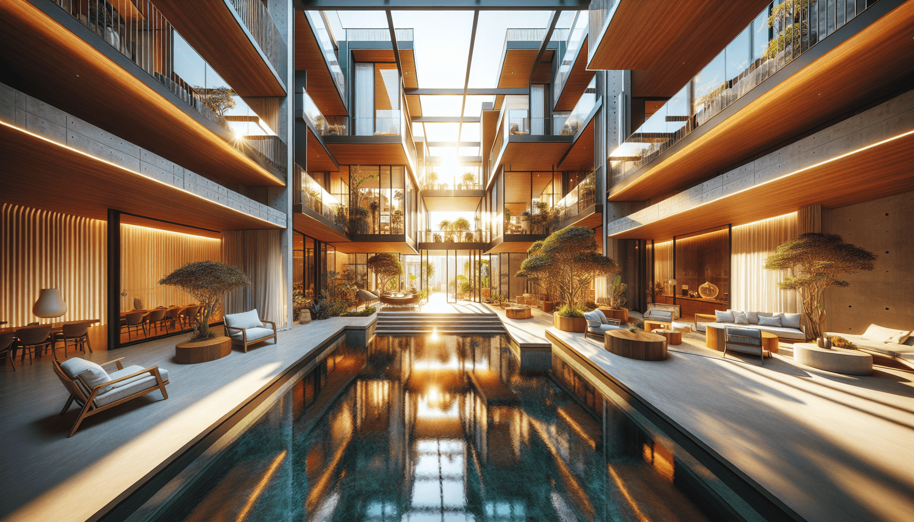 Nhà phố giếng trời tại Cần Thơ: Giải pháp sống xanh và hiện đại